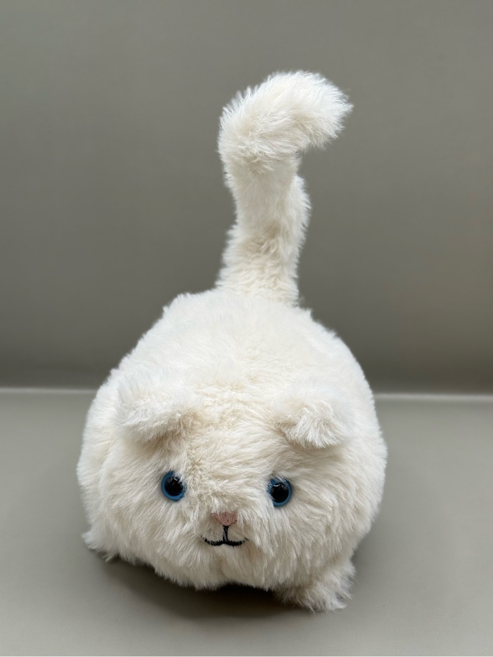 Retired Jellycat Cream Kitten Caboodle White Cat Plush Stuffed Animal